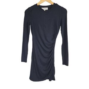 HIPPIE ROSE Juniors Ribbed Long Sleeve Crewneck Bodycon Dress Size XS